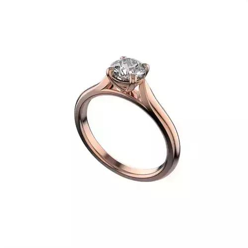 Solitaire ring 5mm gem