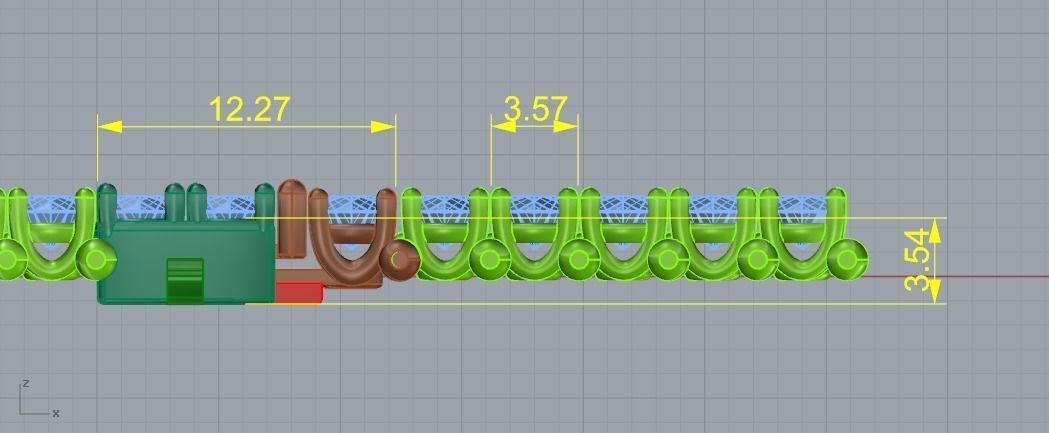 Bracelet tenis N012056 3D print model_6