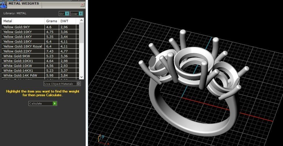 Ring N012055 3D print model_9