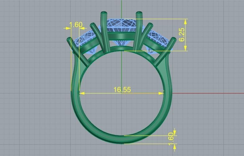 Ring N012055 3D print model_6