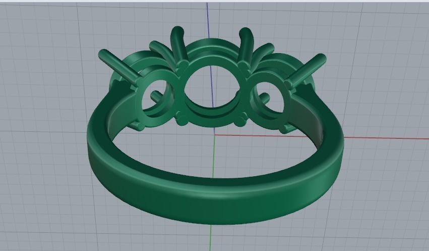 Ring N012055 3D print model_4