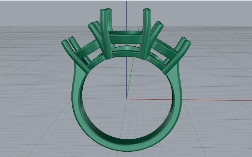 Ring N012055 3D print model_3