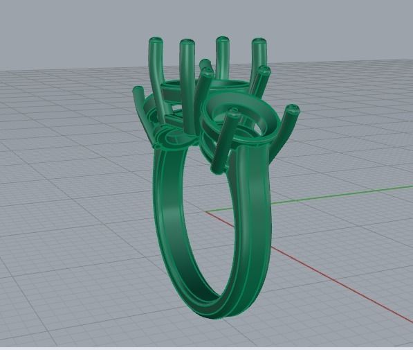 Ring N012055 3D print model_5