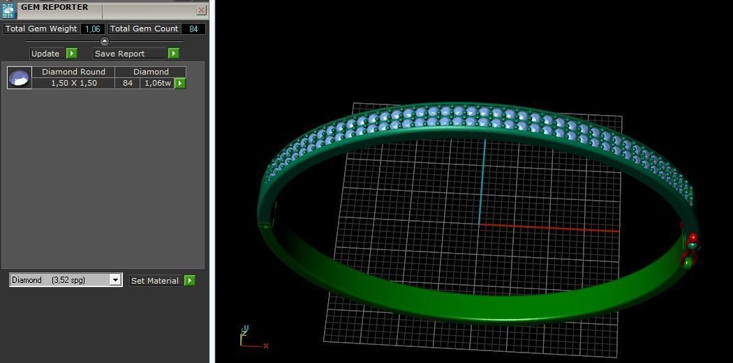 Bracelet with lock N012046 3D print model_8