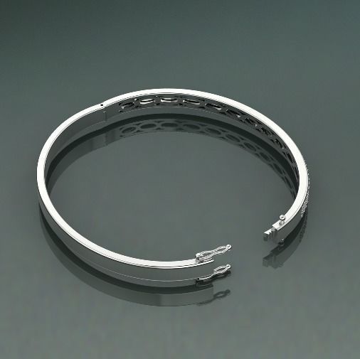 Bracelet with lock N012046 3D print model_1