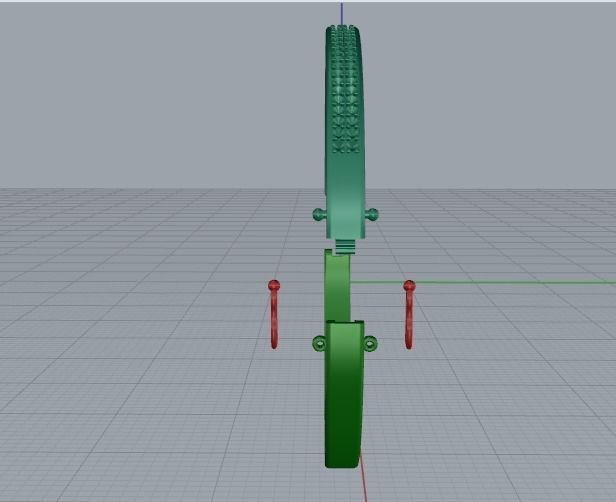 Bracelet with lock N012046 3D print model_3