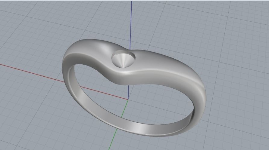 Arrow ring N012121 3D print model_2