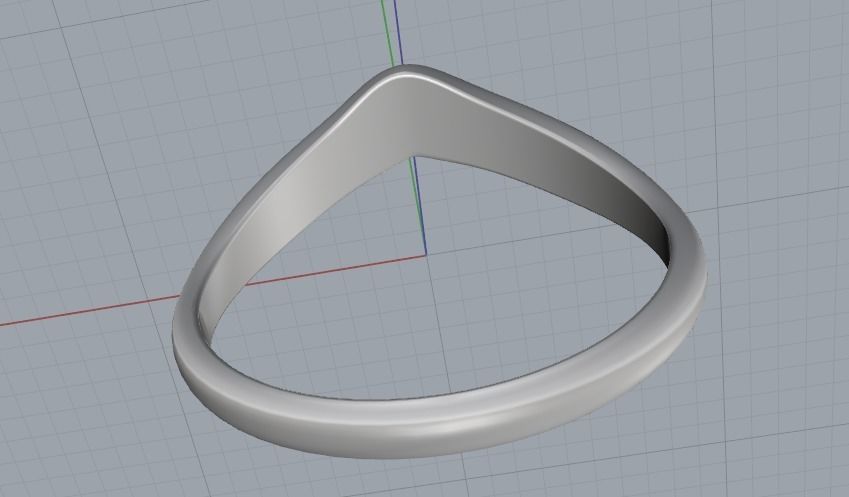Arrow ring N012121 3D print model_4