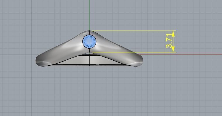 Arrow ring N012121 3D print model_6