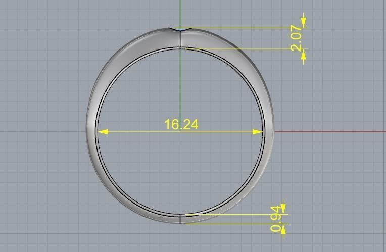 Arrow ring N012121 3D print model_5