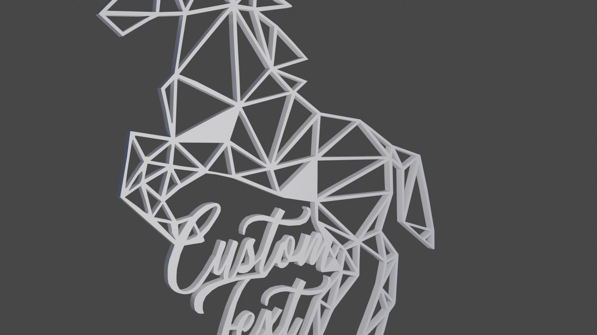 dcoart caballo pared 3D print model_2