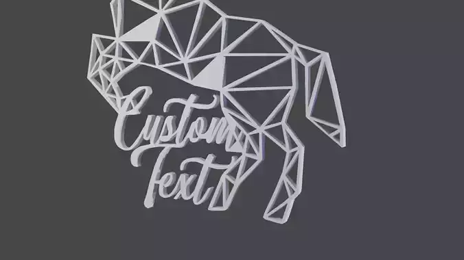 dcoart caballo pared 3D print model