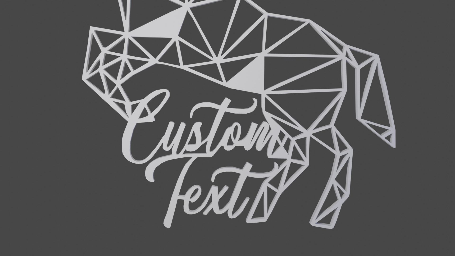 dcoart caballo pared 3D print model_5