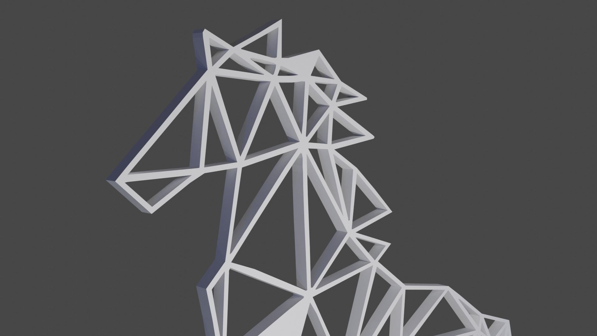 dcoart caballo pared 3D print model_6