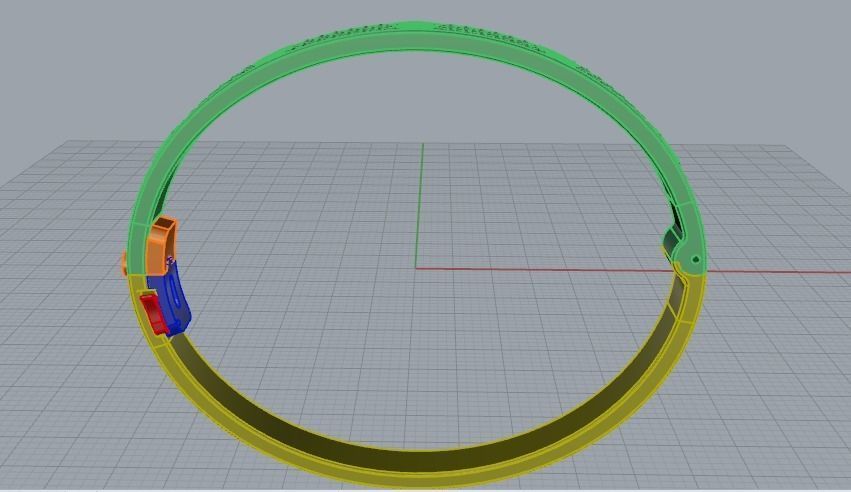 Regular bracelet Size21 N012107 3D print model_2