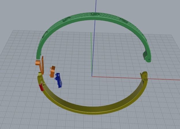 Regular bracelet Size21 N012107 3D print model_4