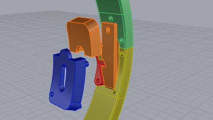 Regular bracelet Size21 N012107 3D print model_5