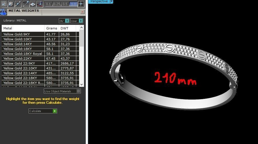 Regular bracelet Size21 N012107 3D print model_10