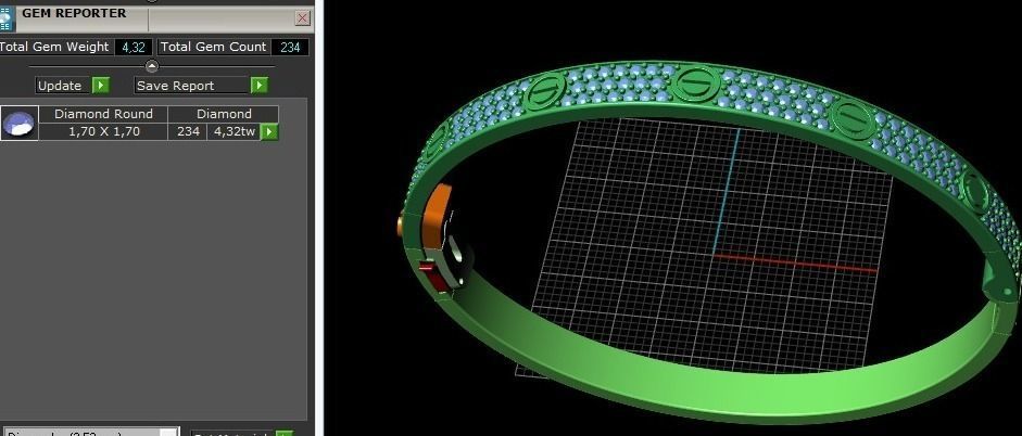 Regular bracelet Size20 N012105 3D print model_10