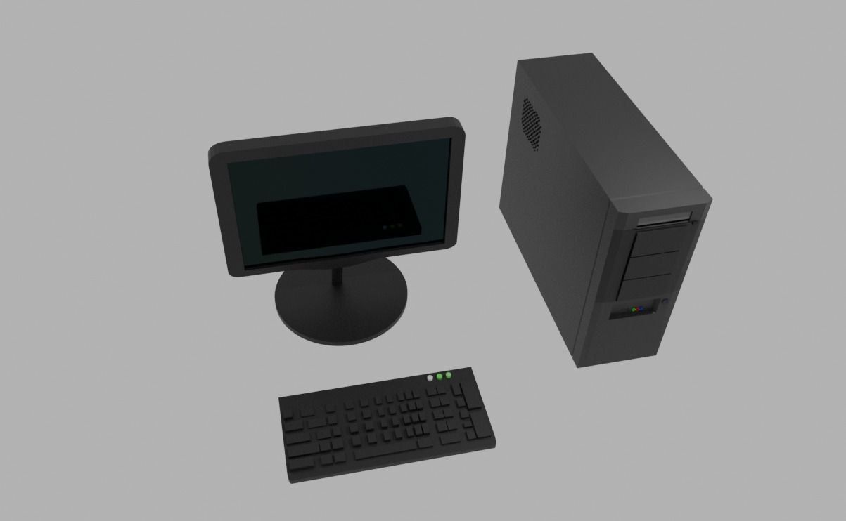 Personal computer Free 3D model_2