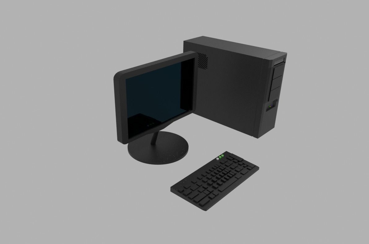 Personal computer Free 3D model_3
