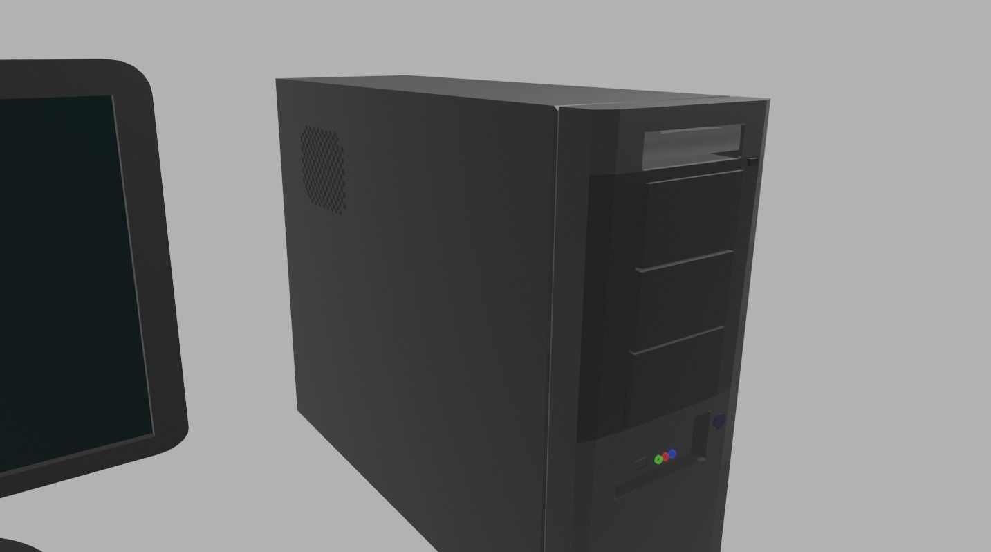 Personal computer Free 3D model_1