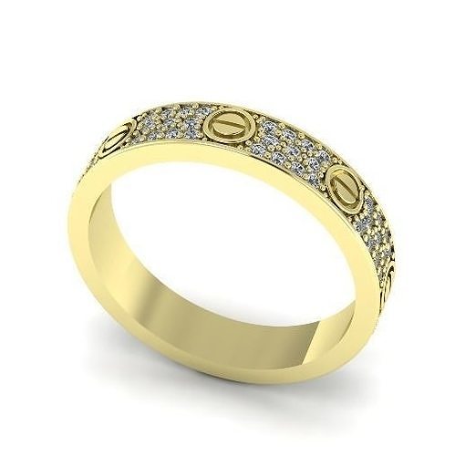 Ring Wedding Band N012101 3D print model