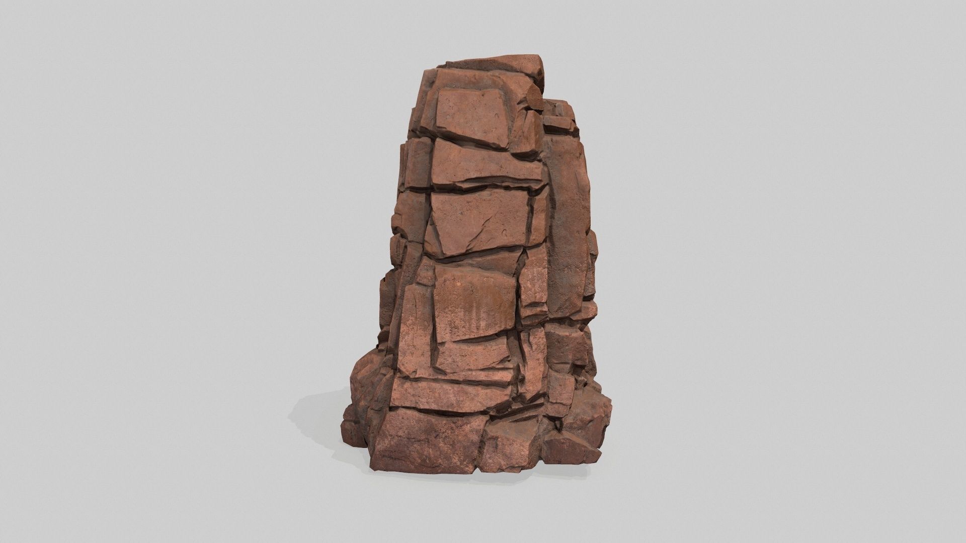 desert rock Low-poly 3D model_8