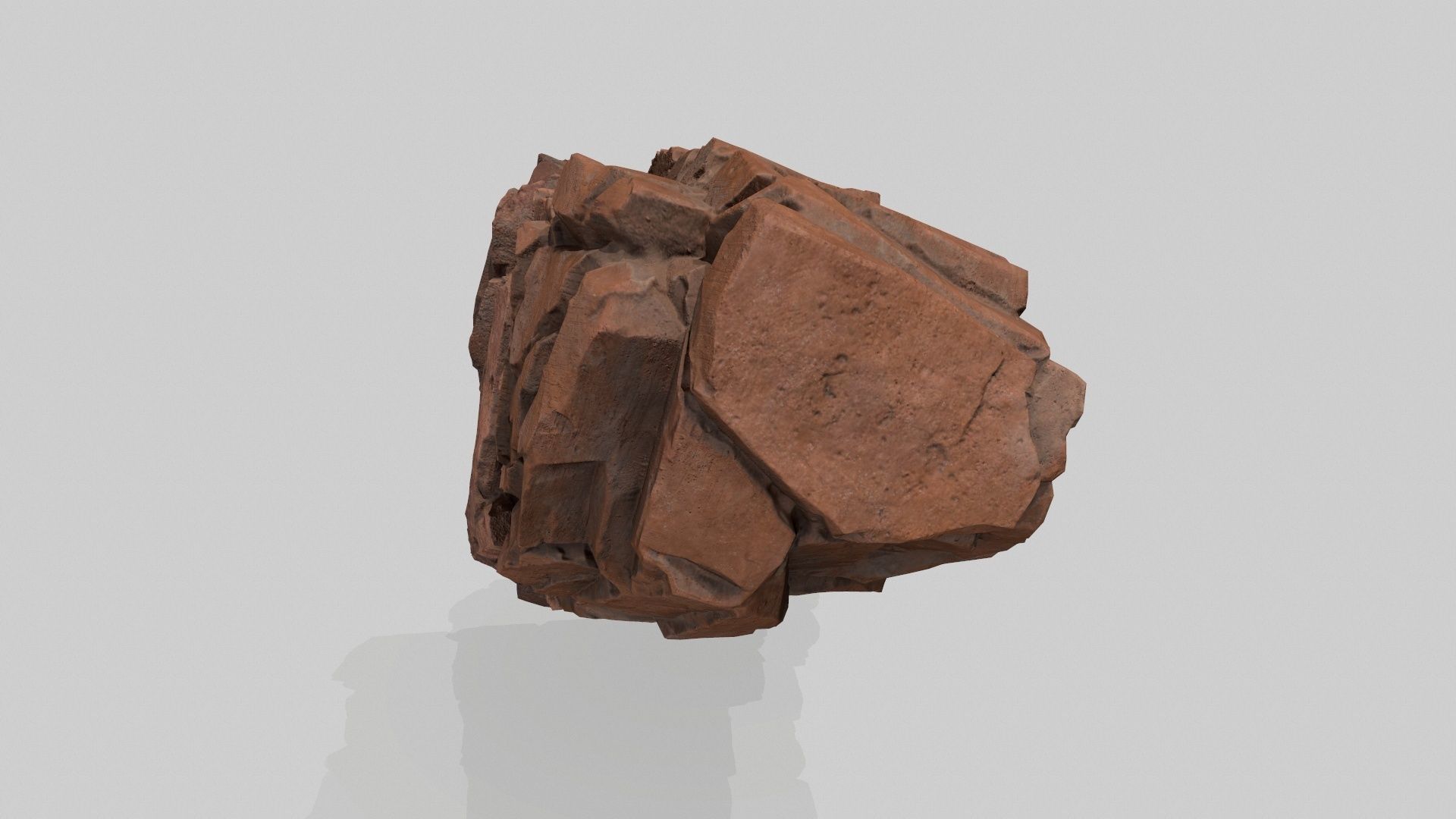 desert rock Low-poly 3D model_11