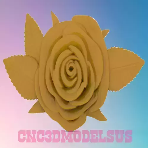 flowers  3D MODEL STL FILE FOR CNC ROUTER LASER 