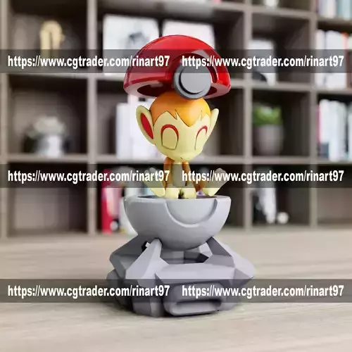 Chimchar in the lab from pokemon 3D print model