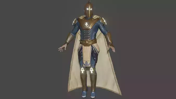 Doctor Fate Low-poly 3D model
