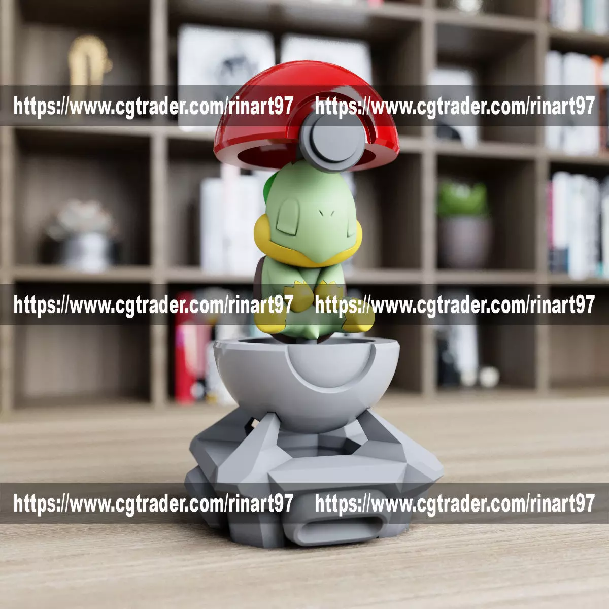 Turtwig in the lab from pokemon 3D print model