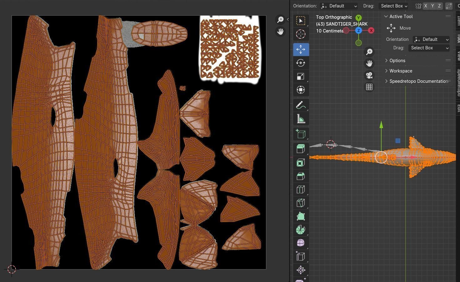 Animated Sand Tiger Shark Low-poly 3D model_6