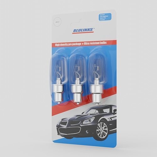 Vehicle light bulbs 3D model 3
