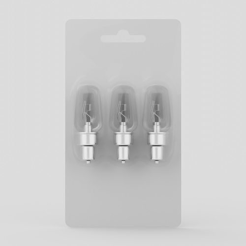Vehicle light bulbs 3D model 7