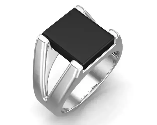 Black Onyx Gents Ring