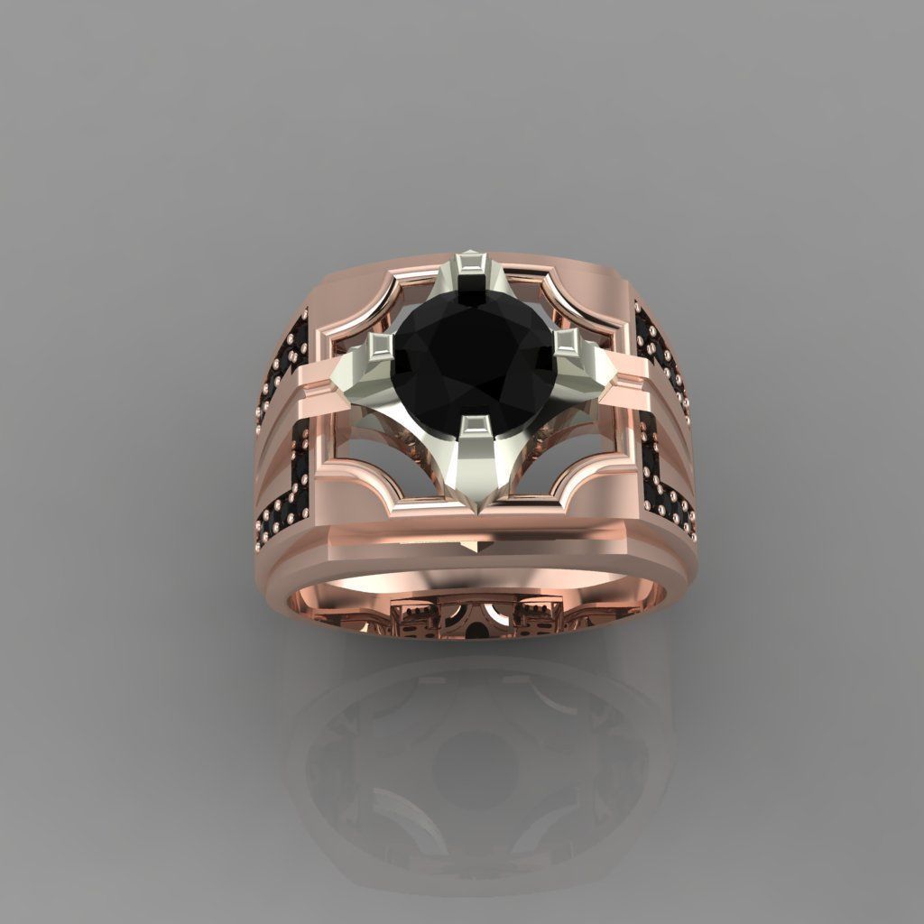  man ring mk0037 3D print model_1