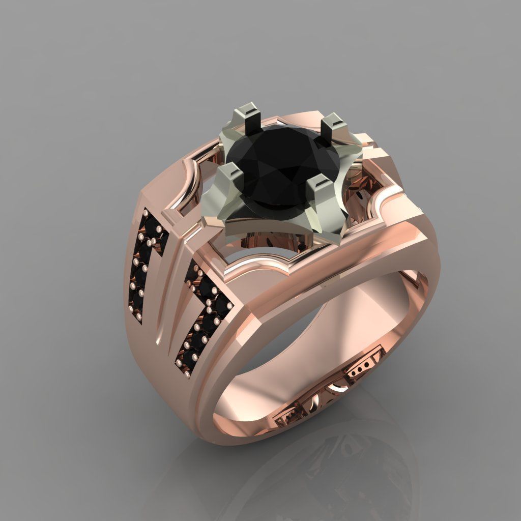  man ring mk0037 3D print model_2