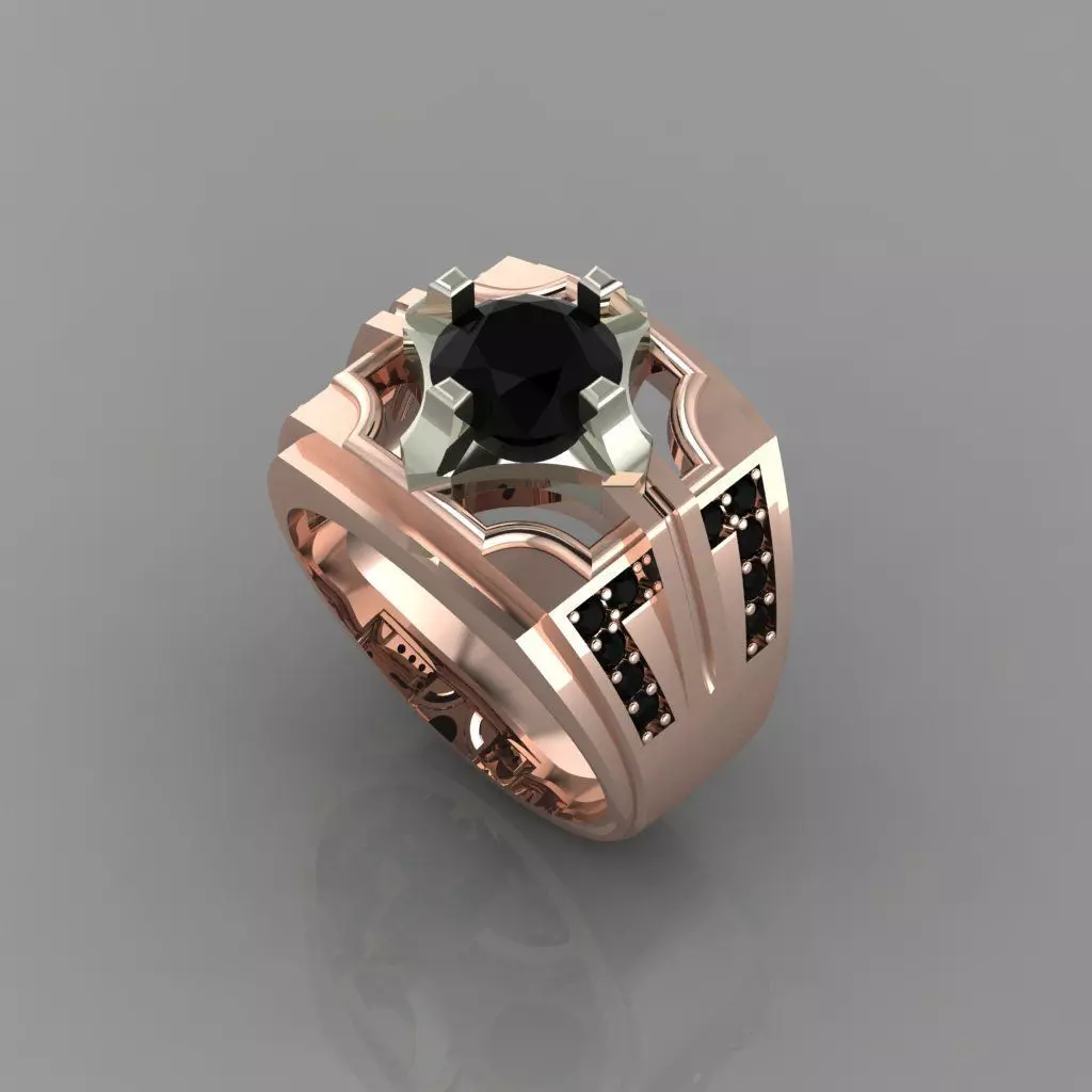  man ring mk0037 3D print model_0