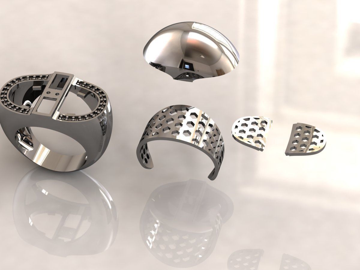 Ring Bulgari 8 3D print model_5