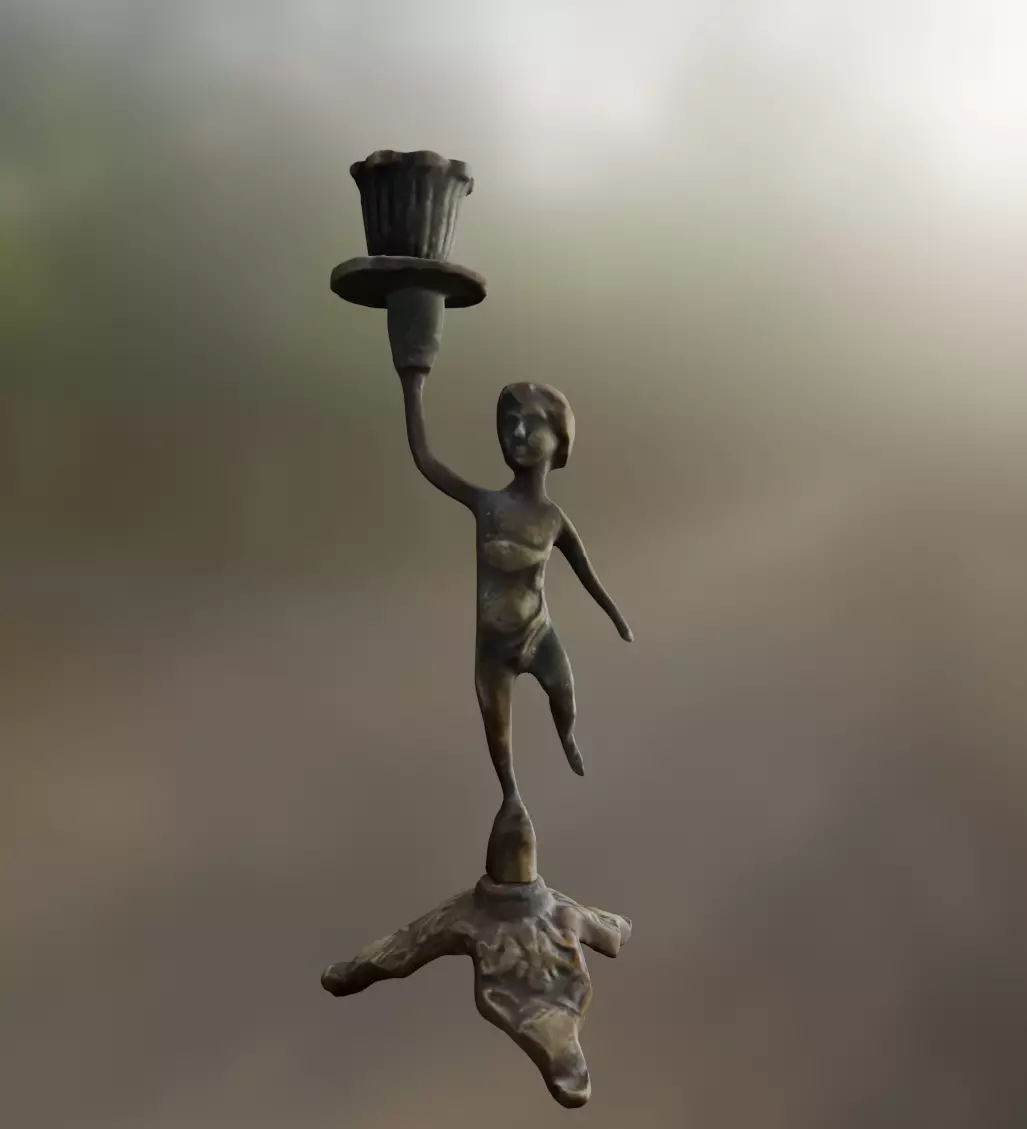 The boy Low-poly 3D model_0