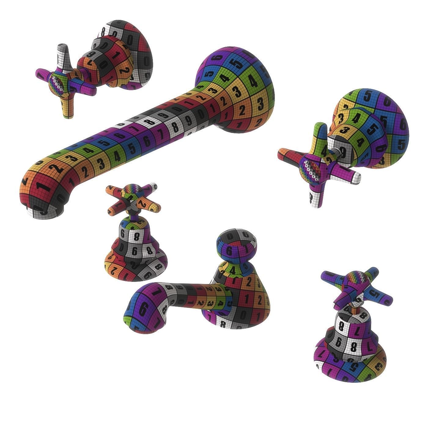 Rubinetterie Stella Italica Taps 3D model_4