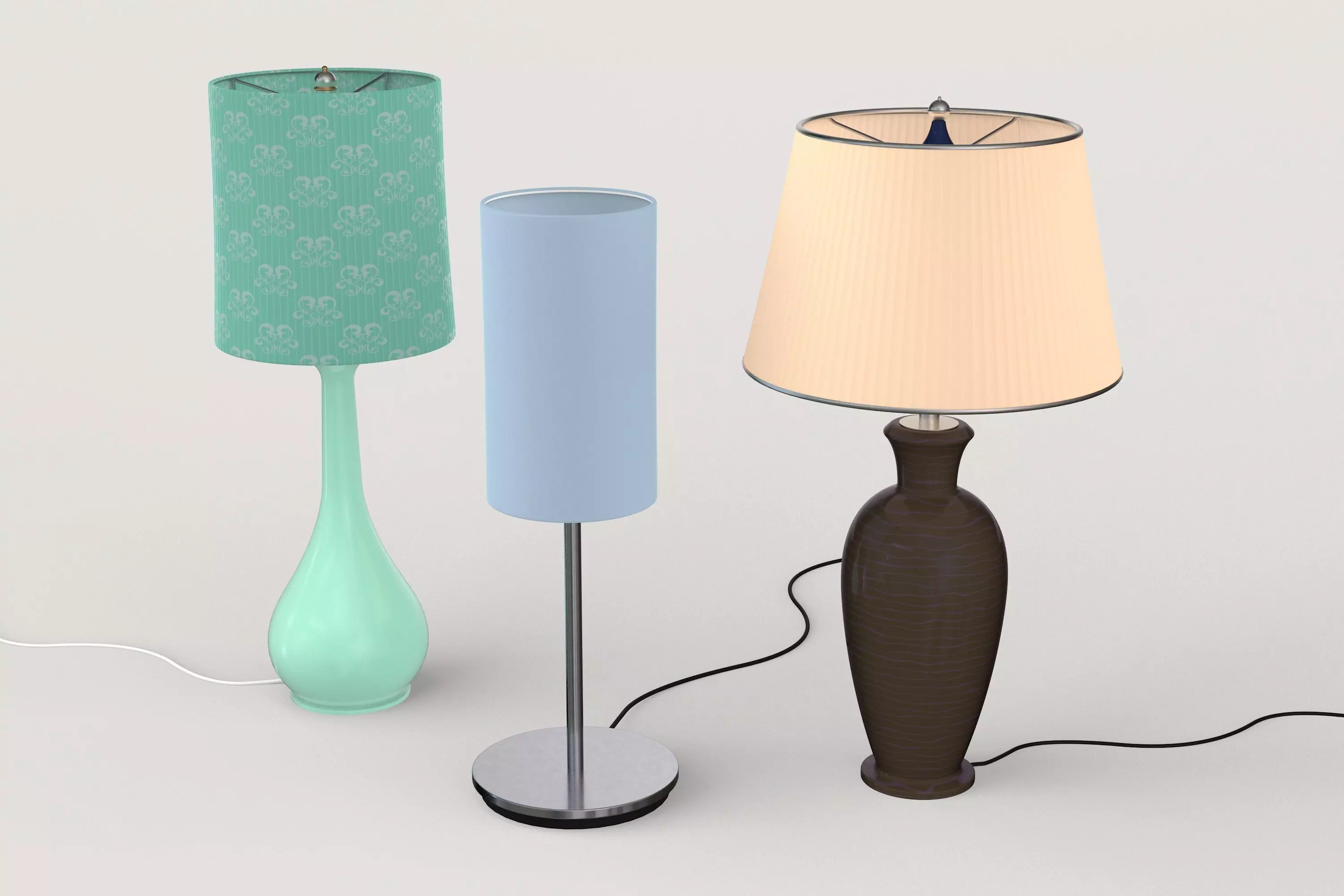 Desk Lamp Set 3D model_0