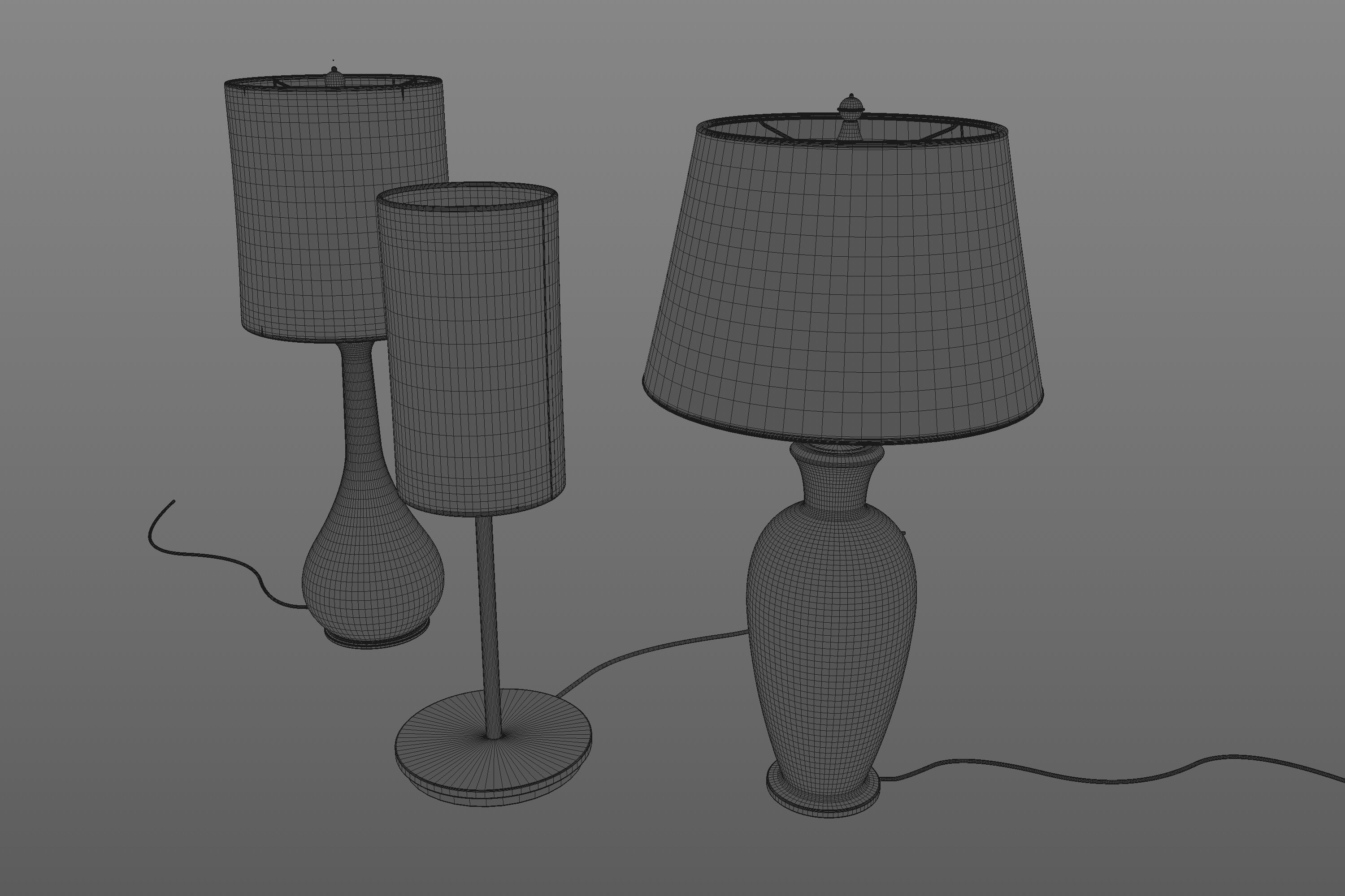 Desk Lamp Set 3D model_6