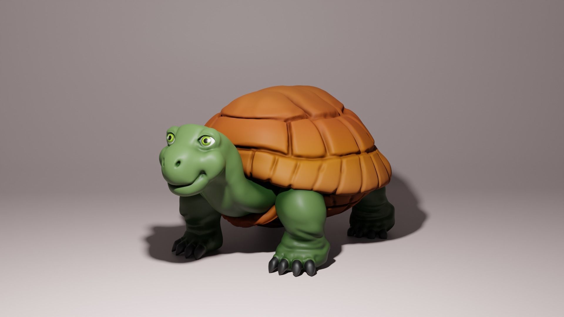 Stylized Turtle 3D model_3