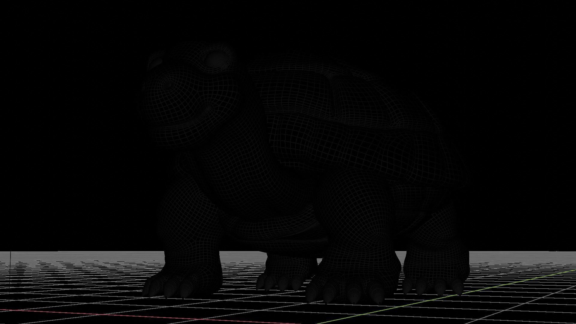 Stylized Turtle 3D model_6