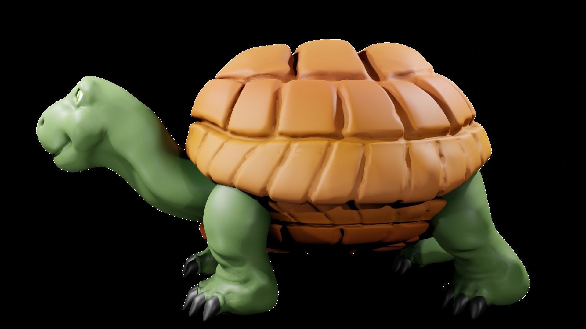 Stylized Turtle 3D model_4
