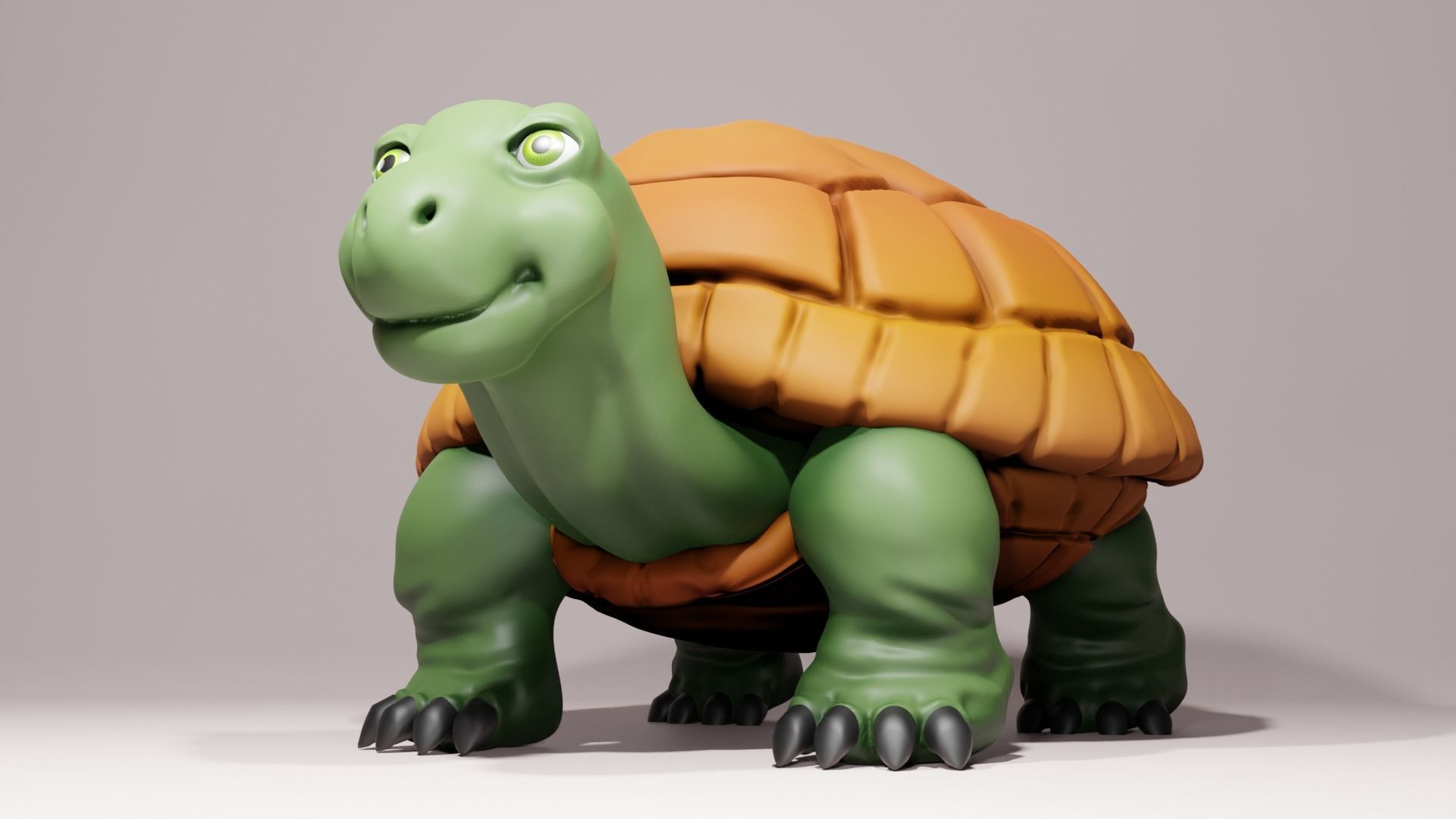 Stylized Turtle 3D model_2
