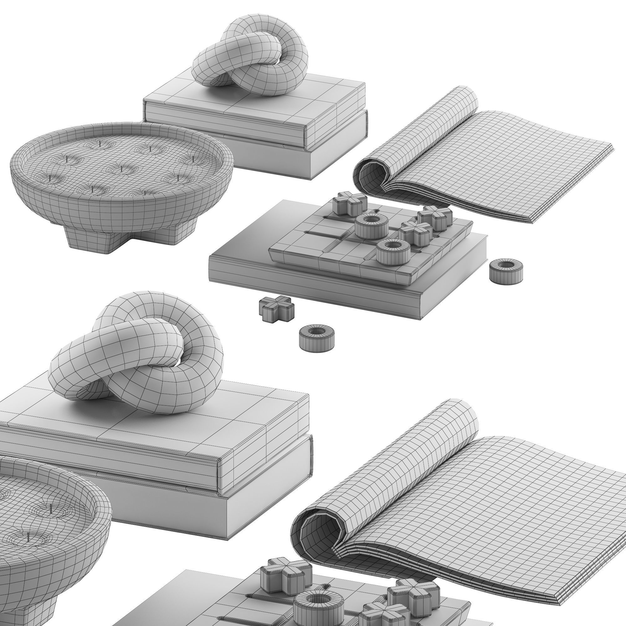 Coffee table decor 05 3D model_7